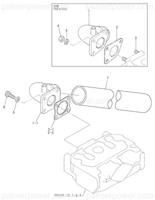 Order YANMAR 26213-080182 Stud, M8X 18
