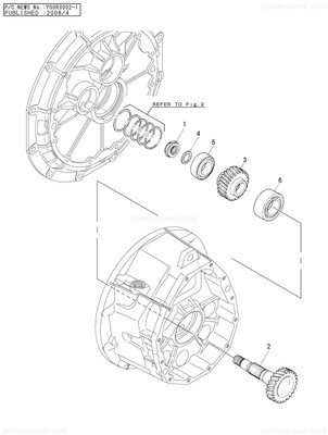 Order YANMAR 24141-323050 Bearing, 32305