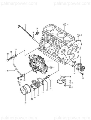 Order YANMAR 129436-35091 Pipe Assy, Oil Inlet