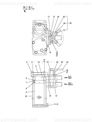 Order YANMAR 24326-001000 O-Ring, 4Dg100.0