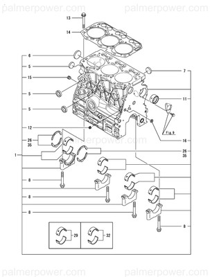 Order YANMAR 719717-02911 Metal Assy, Main .25