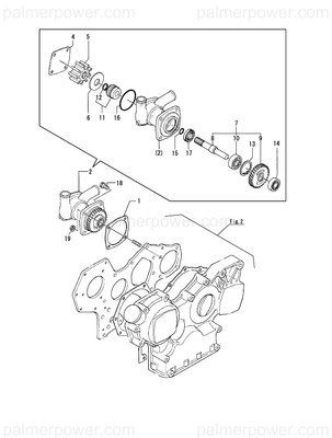 Order YANMAR 129491-42560 Shaft Assy, Pump