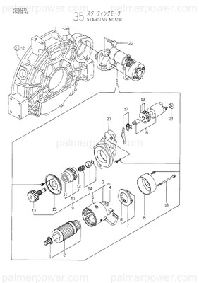 Order YANMAR 129900-77510 Pinion Assy,W/Clutch