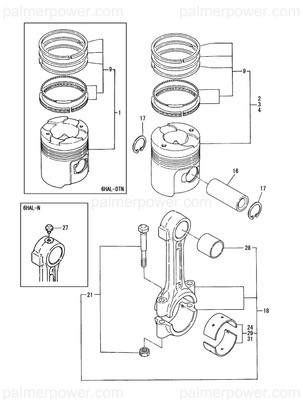 Order YANMAR 126640-23250 Bolt, Connecting Rod