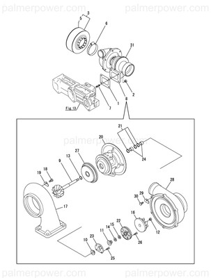 Order YANMAR 126674-18211 Gasket, Turbine In