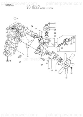 Order YANMAR 129155-42350 V-Pulley, Pump