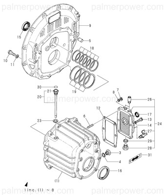 YANMAR 23414-200000 Gasket, 20X1.0 | PalmerPower