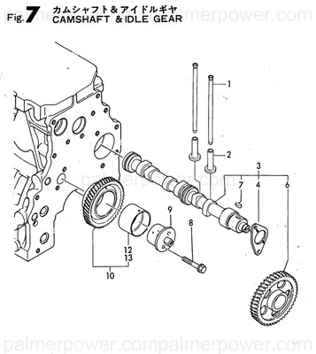Order YANMAR 119171-14400 Rod, Push L=178