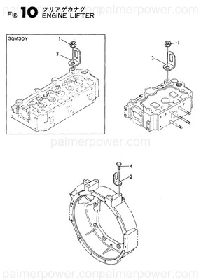 Order YANMAR 124450-01250 Nut, Cylinder Head