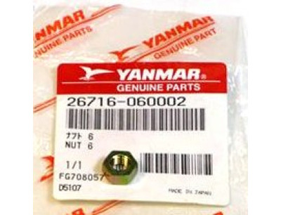 Order YANMAR 26366-060002 Nut, M6 Order YANMAR 26366-060002 Nut, M6