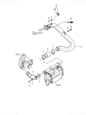Order YANMAR 120650-18820 Duct, Compressor Out
