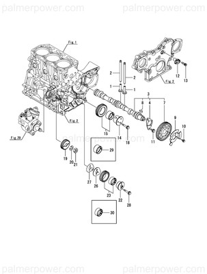 Order YANMAR 129A00-14580 Camshaft Assy