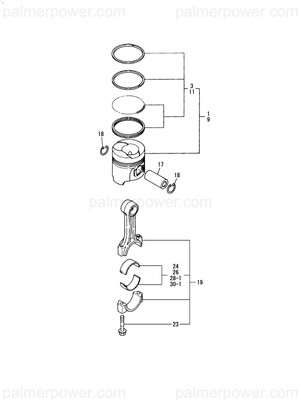 Order YANMAR 719000-23610 Metal Assy, Pin .25