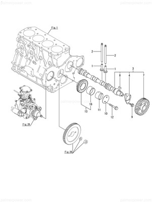 Order YANMAR 129508-14580 Camshaft Assy