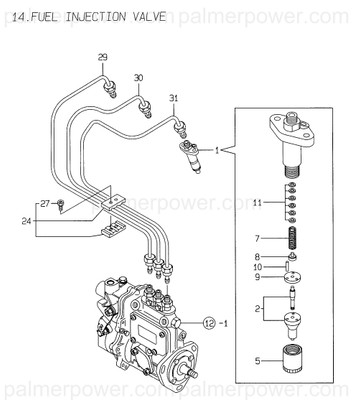 Order YANMAR 119810-53000 Valve Assy,Injection
