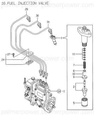 Order YANMAR 129503-53000 Valve Assy,Injection