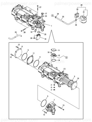 Order YANMAR 120660-44040 Nut, M10