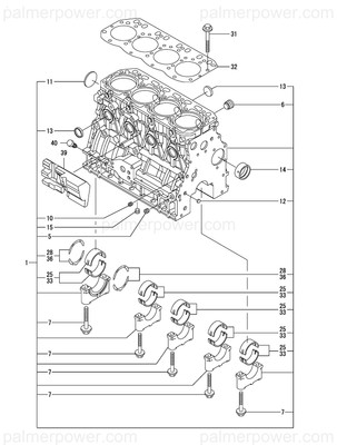 Order YANMAR 129150-02871 Metal Assy, Main .25