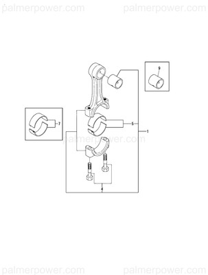 Order YANMAR 129150-23611 Metal, Crank Pin .25