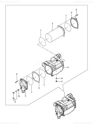 Order YANMAR 120650-18400 Intercooler Assy