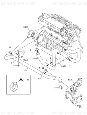 Order YANMAR 129670-49020 Pipe, Sea Water A