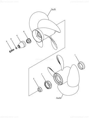 Order YANMAR 196350-09060 Hub, Thrust Rear