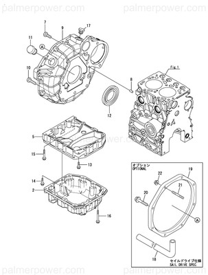 YANMAR 128990-49011 Pipe, Sea Water A | PalmerPower