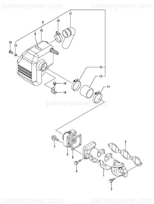 Order YANMAR 129670-12350 Pipe, Silencer