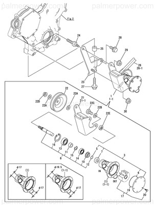 Order YANMAR 128990-42170 Bolt, Spacer