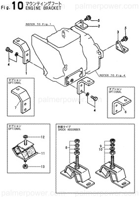 Order YANMAR 128377-08120 Foot, Mounting R A