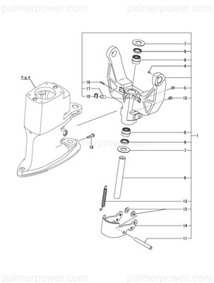 Order YANMAR 196312-03270 Pin, Astern Lever