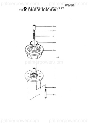 Order YANMAR 796420-02400 Extension Assy