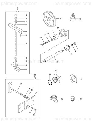 Order YANMAR 196315-04920 Nut, Lock M16