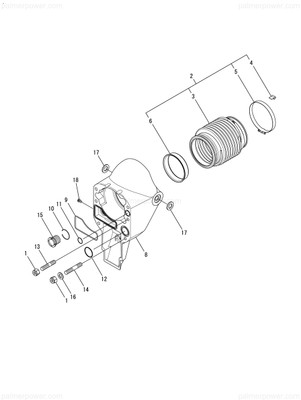 Order YANMAR 196340-02040 Nut, Nylon M12