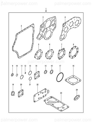 Order YANMAR 177411-02181 Gasket, Cover