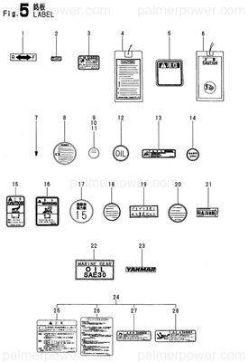Order YANMAR 177088-02430 Label