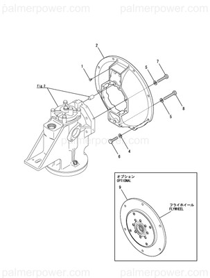 Order YANMAR 196440-02130 Flange, Mounting 4
