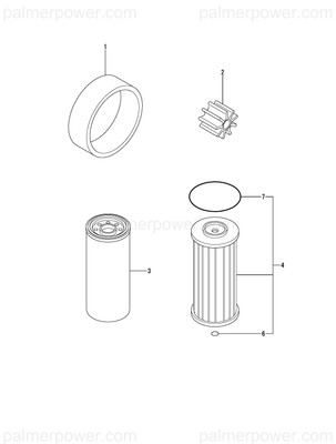 YANMAR 119195-18880 Filter Air 58Mm | PalmerPower