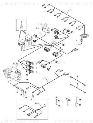 Order YANMAR 119581-77500 Harness, Main