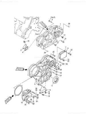 Order YANMAR 119595-01500 Housing