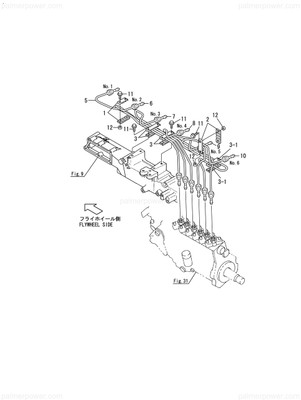 Order YANMAR 119595-59761 #6 Injection Pipe