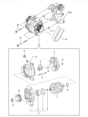Order YANMAR 119798-77320 Pulley, Alternator