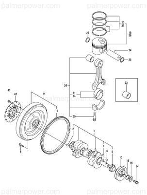 Order YANMAR 119E10-23000 S/S 119E-23001