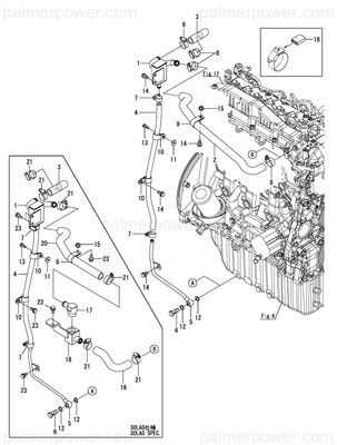 Order YANMAR 120672-03120 Hose, Breather Out
