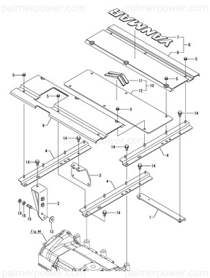 Order YANMAR 120672-09900 Cover,Top A Logo