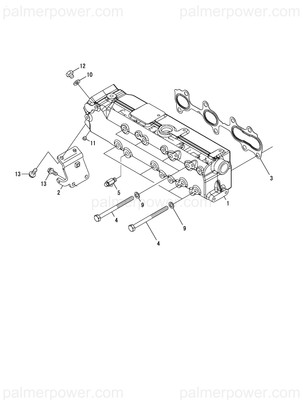 Order YANMAR 120672-13010 Manifold, Exhaust