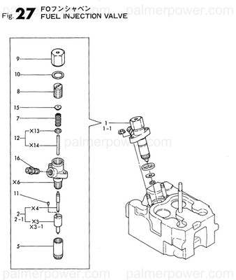 Order YANMAR 123340-53000 F/I Nozzle