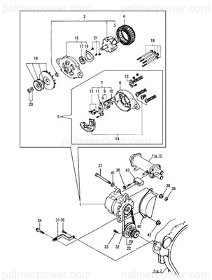 Order YANMAR 124613-77200 Alternator