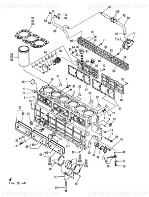 YANMAR 127672-18350 Gasket, Cover | PalmerPower