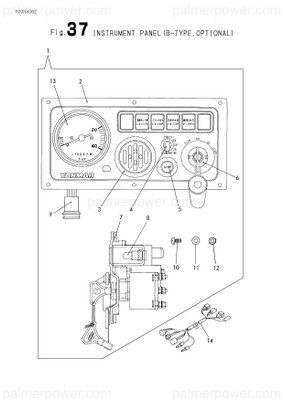 Order YANMAR 127675-91100 B Panel